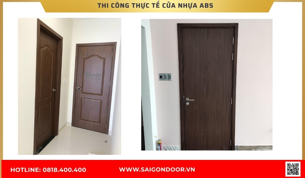 Hình ảnh thi công thực tế cửa nhựa ABS Hàn Quốc TP Hồ Chí Minh