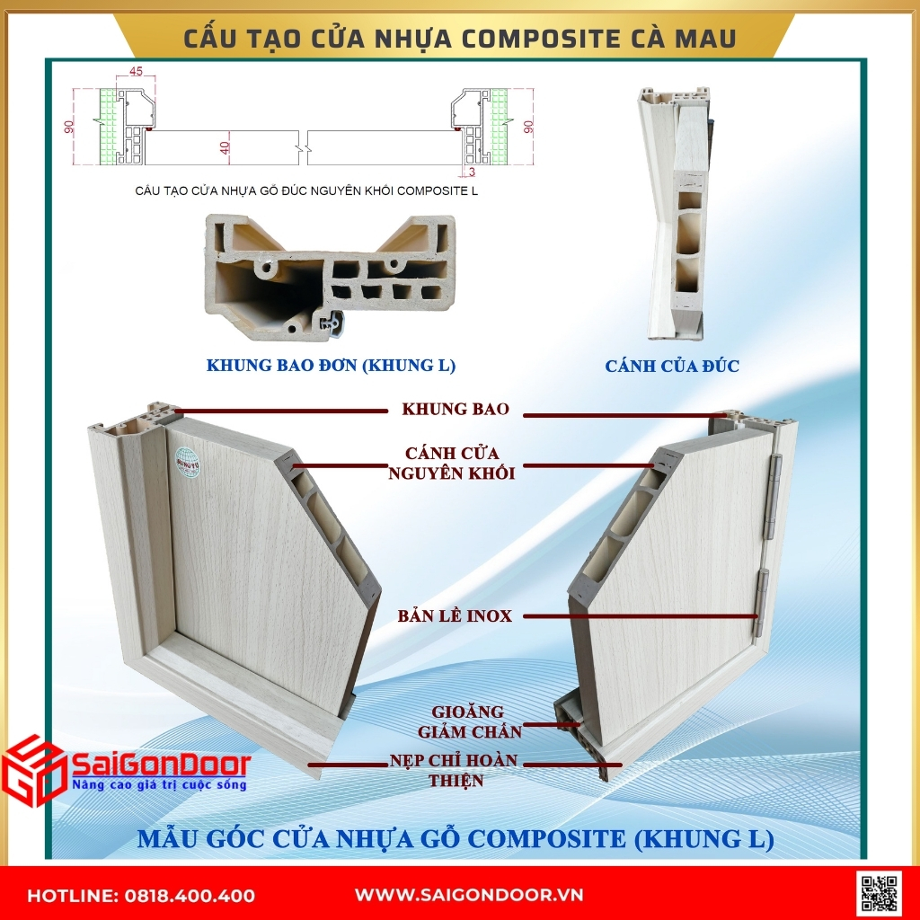 Cấu Tạo Cửa Nhựa Composite