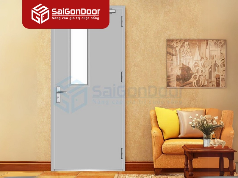 Cửa thép chống cháy sơn tĩnh điện