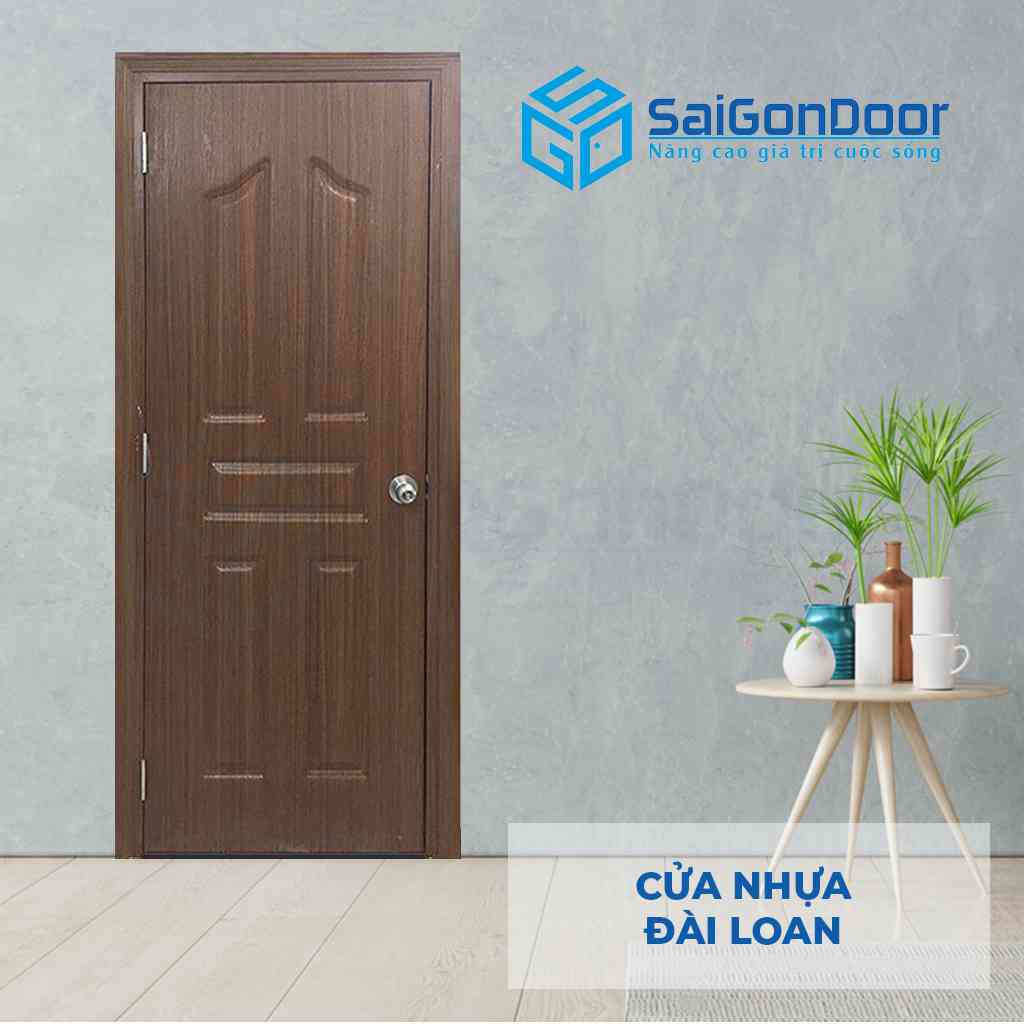 Mẫu cửa nhựa giả gỗ Đài Loan 03-806