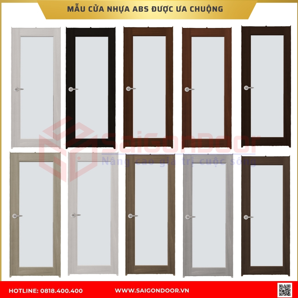 Mẫu cửa nhựa ABS Hàn Quốc được ưa chuộng