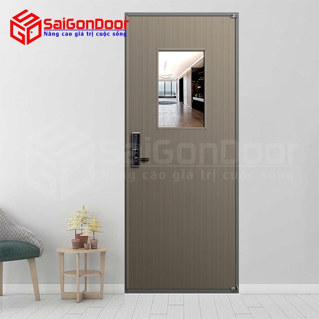 Cửa thép Hàn Quốc THQ-GLS 3-4-GH