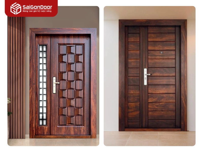 Ưu điểm vượt trội của cửa thép vân gỗ Saigondoor