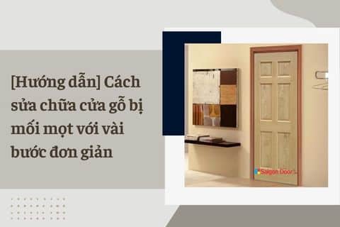 [Hướng dẫn] Cách sửa chữa cửa gỗ bị mối mọt với vài bước đơn giản