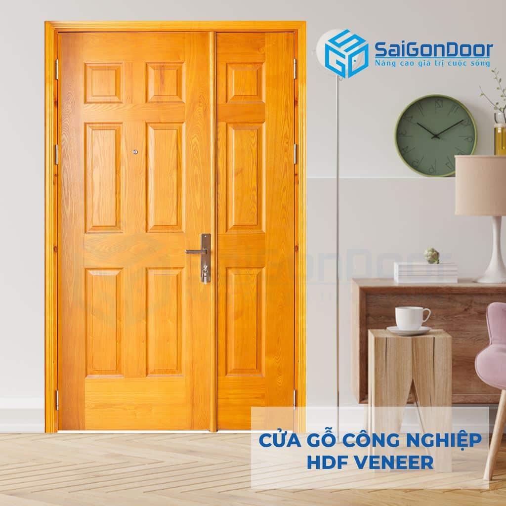 Cửa Gỗ Công Nghiệp HDF Veneer 9A ash canh lon canh nho