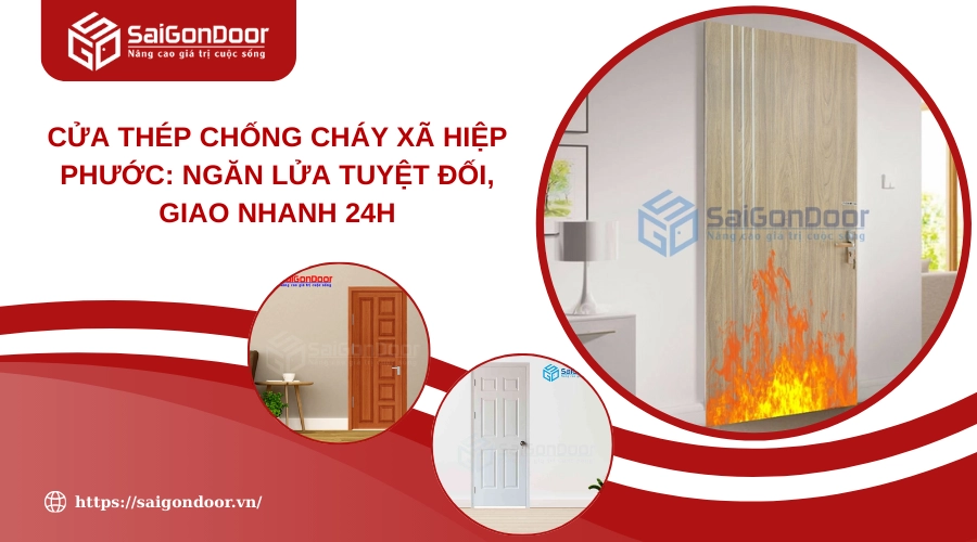 Cửa Thép Chống Cháy Xã Hiệp Phước: Ngăn Lửa Tuyệt Đối, Giao Nhanh 24h