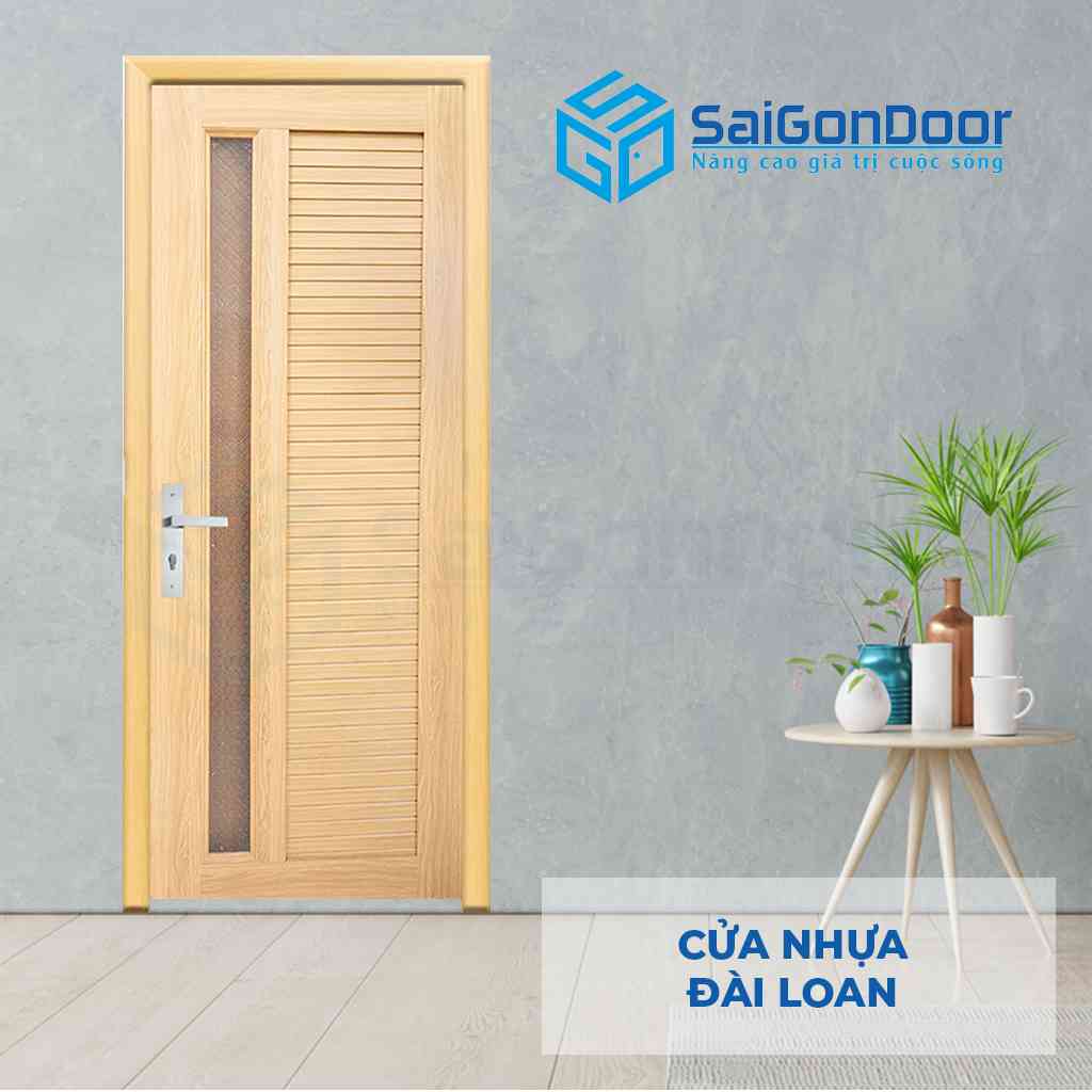 Mẫu cửa nhựa giả gỗ Đài Loan YA-13