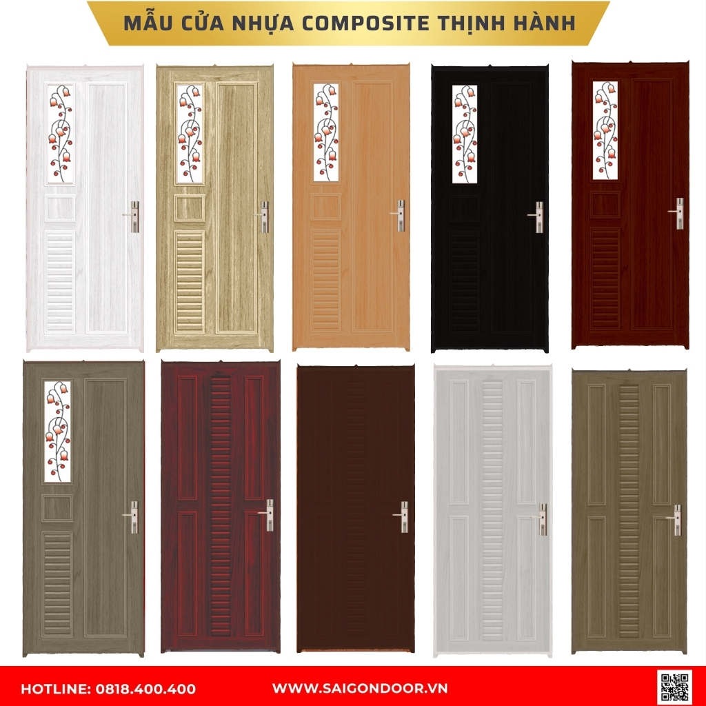 Mẫu cửa nhựa composite Trà Vinh