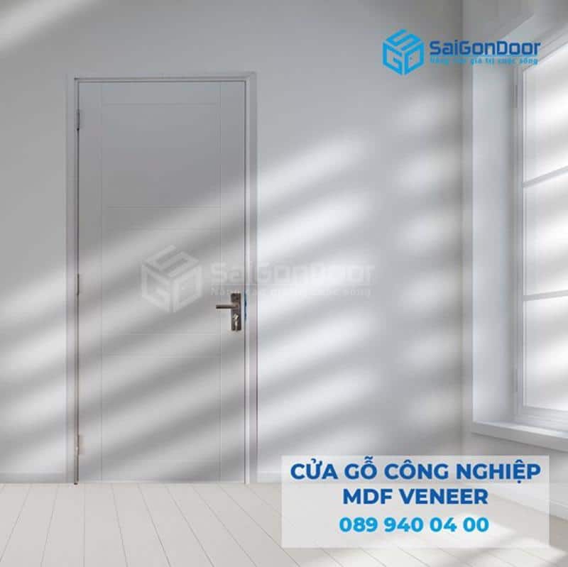 Thi công cửa gỗ công nghiệp tại quận 6