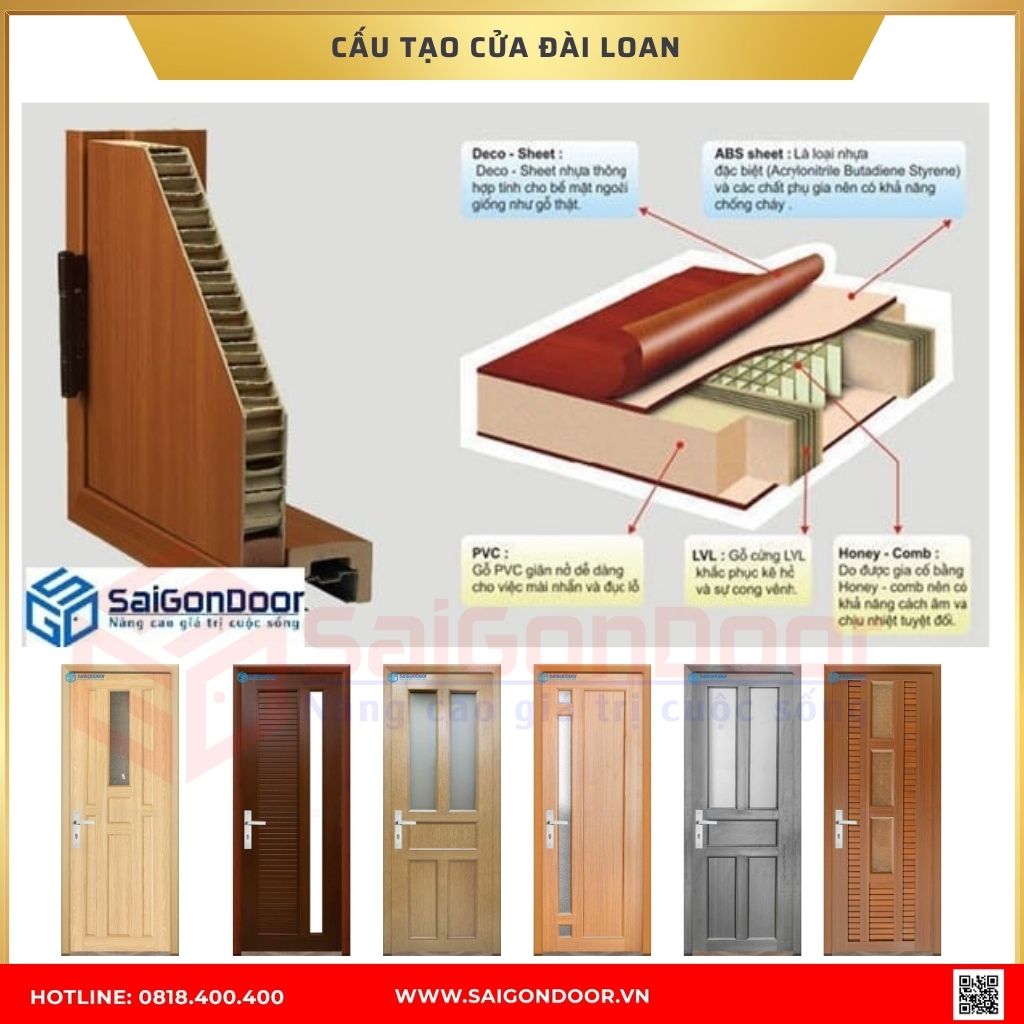 Cấu tạo cửa nhựa Đài Loan