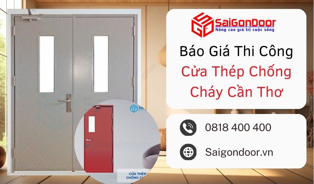 Báo Giá Thi Công Cửa Thép Chống Cháy Cần Thơ