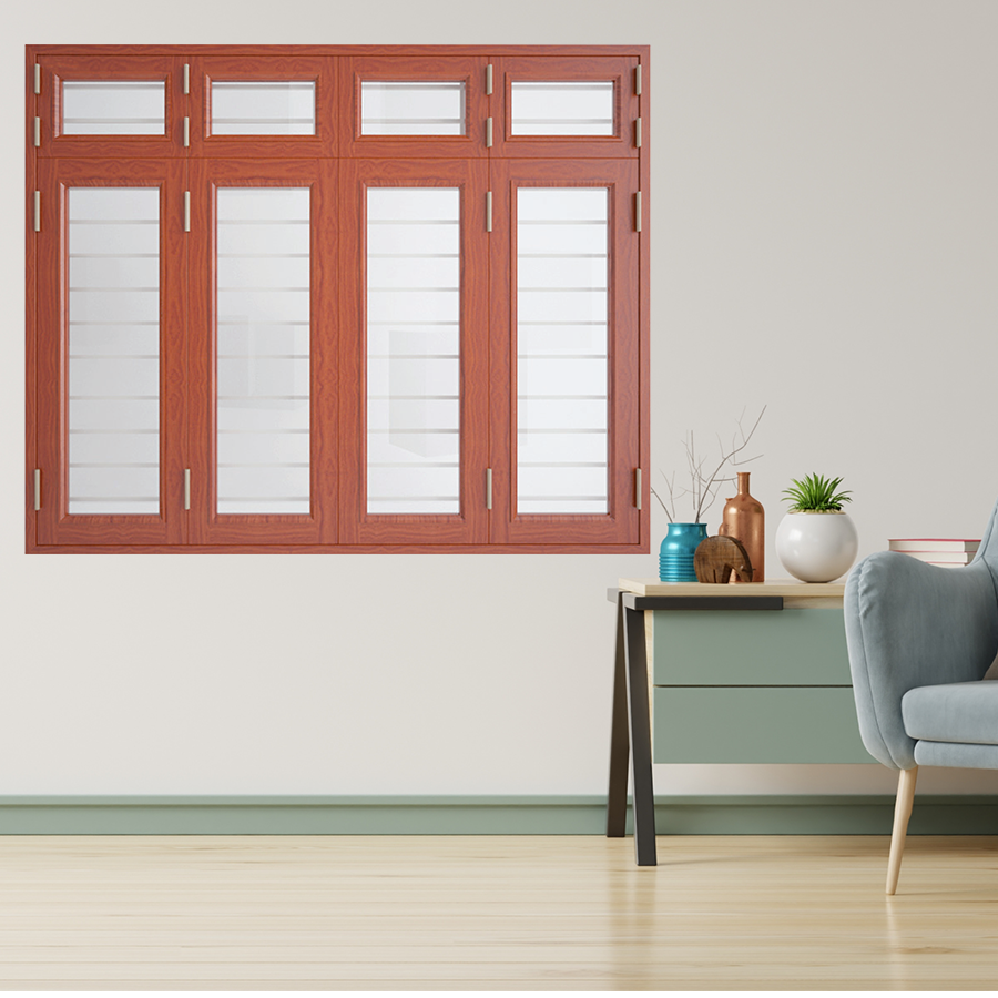 Cửa thép vân gỗ SGD CS4K