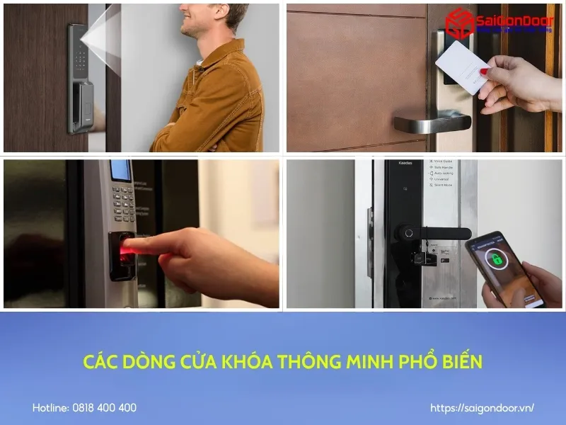 Các dòng khóa cửa thông minh phổ biến