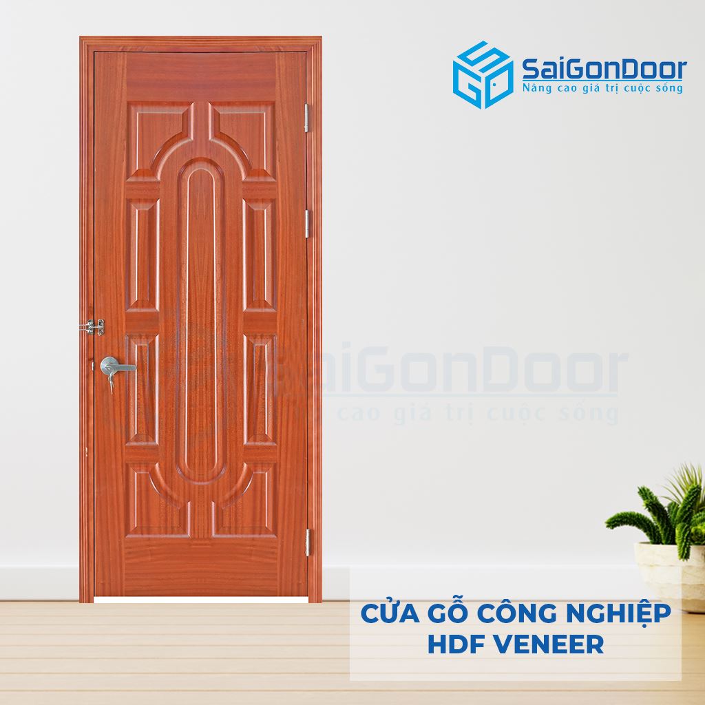 Cửa Gỗ Công Nghiệp HDF Veneer 19-xoan dao