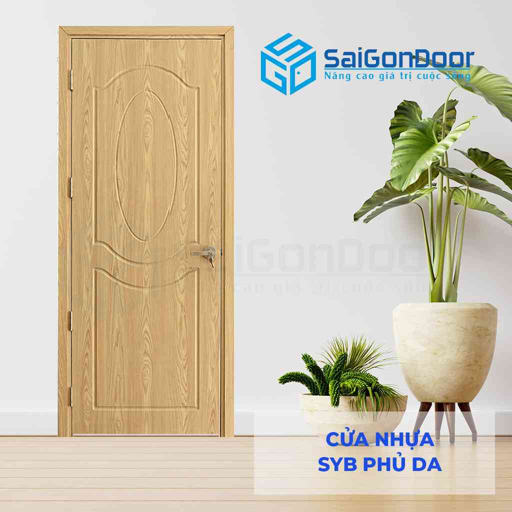 Mẫu 6: cửa nhựa Composite Sungyu SYB sang trọng 