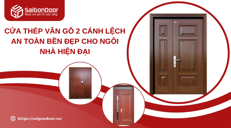 Cửa Thép Vân Gỗ 2 Cánh Lệch An Toàn Bền Đẹp Cho Ngôi Nhà Hiện Đại Cửa Thép Vân Gỗ 2 Cánh Lệch An Toàn Bền Đẹp Cho Ngôi Nhà Hiện Đại