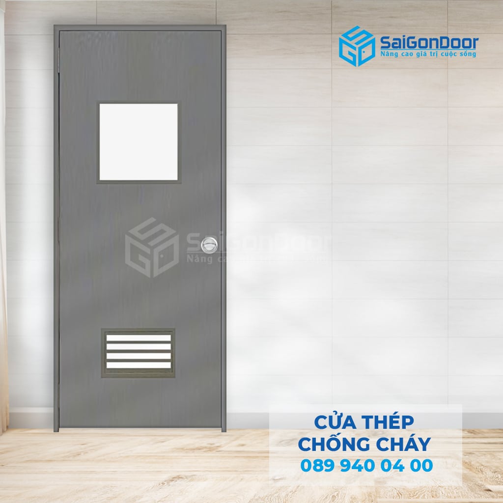 So sánh cửa gỗ chống cháy và cửa thép chống cháy