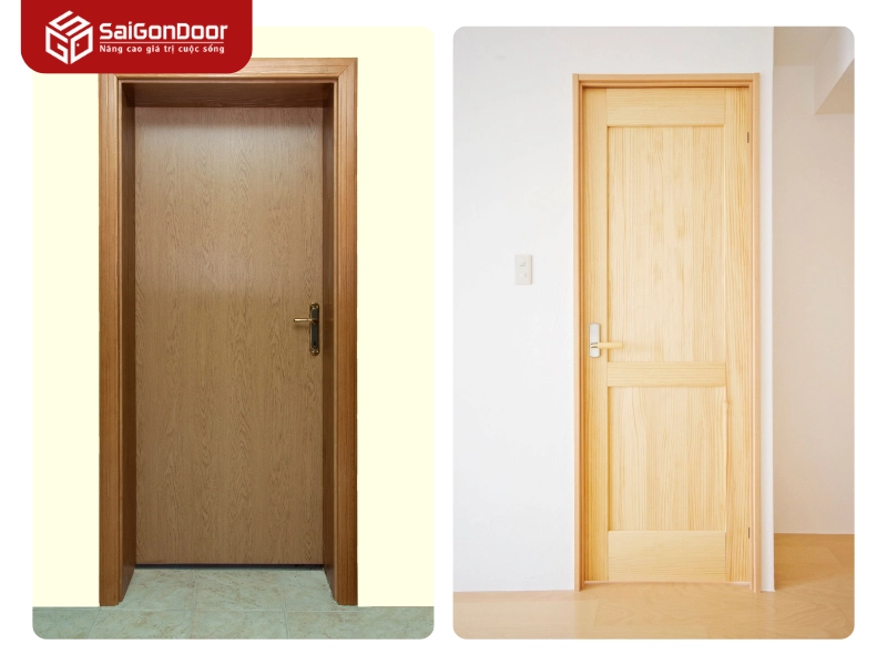 Báo giá các loại cửa gỗ công nghiệp phổ biến tại Phường Long Phước