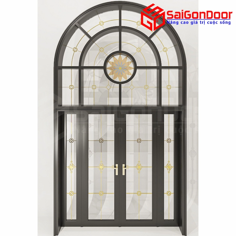 cửa nhôm xingfa giả gỗ