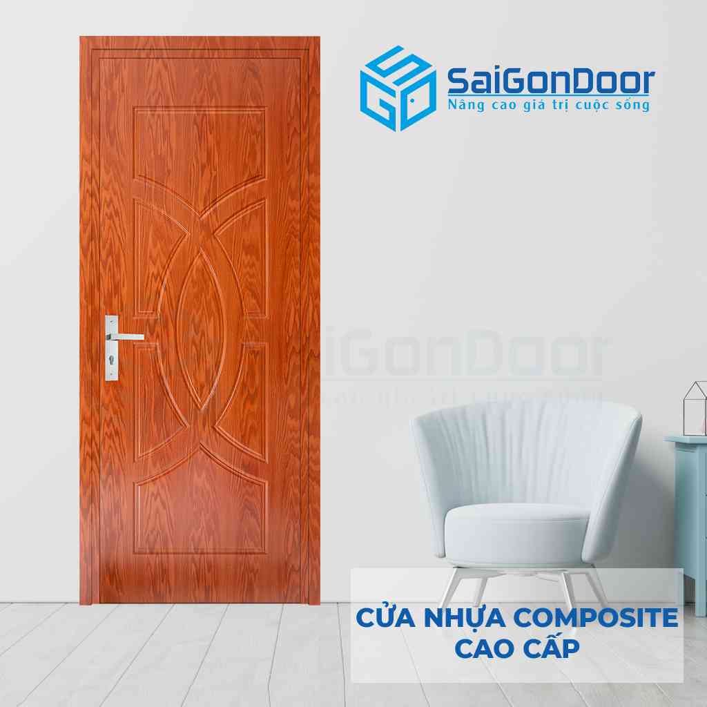 Mẫu cửa nhựa vân gỗ composite LX5-09