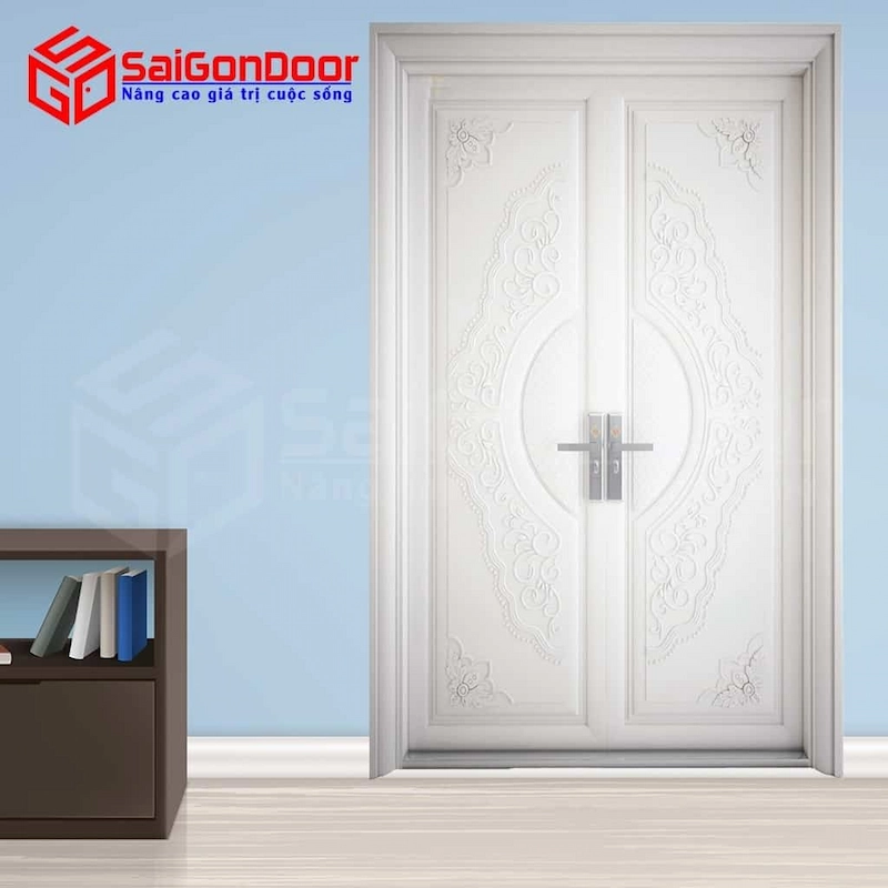 Cửa thép vân gỗ TVG-2H9-T