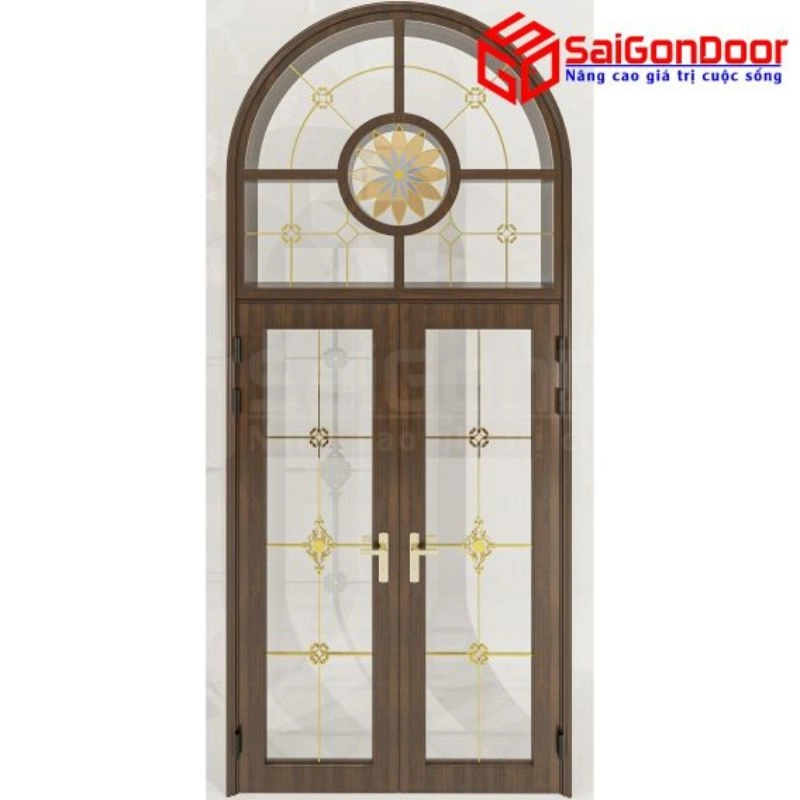 cửa phòng ngủ nhôm giả gỗ cửa phòng ngủ nhôm giả gỗ