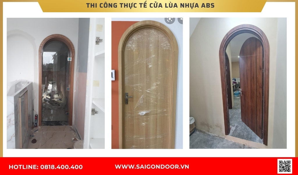 ình ảnh thi thực thi công cửa nhựa Hàn Quốc