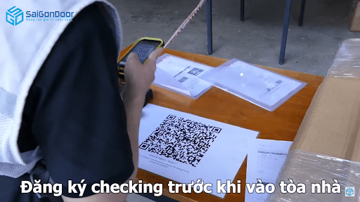 Đăng ký check in trước khi vào tòa nhà One Hub