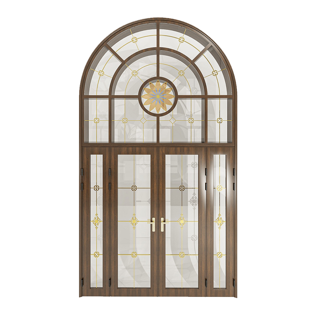 Cửa Nhôm Vân Gỗ SGD-CNVG-12