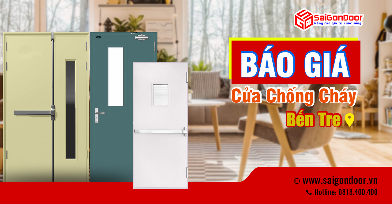 Bảng Giá Cửa Chống Cháy Bến Tre, Cửa Thép Chống Cháy Bến Tre, Cửa Gỗ Chống Cháy Bến Tre