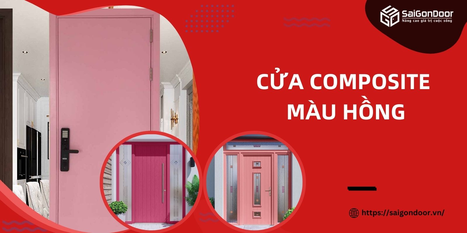 Cửa Composite Màu Hồng – Lắp Đặt Gía Rẻ Tại Sài Gòn Door