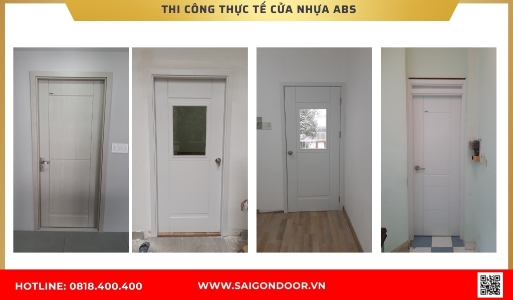 Hình ảnh thi công thực tế cửa nhựa Hàn Quốc Long An