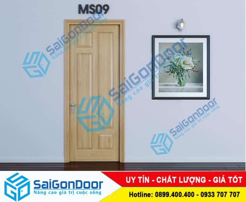 Mẫu cửa gỗ công nghiệp với lớp vân gỗ tự nhiên sẽ tạo ra vẻ đẹp tự nhiên và sang trọng như gỗ tự nhiên.