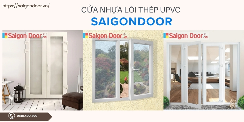 Cấu tạo mẫu cửa nhựa lõi thép uPVC 