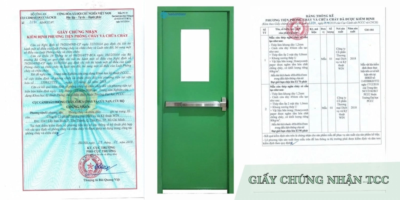 Một số tiêu chuẩn và chứng nhận của cửa thép chống cháy tại Saigondoor
