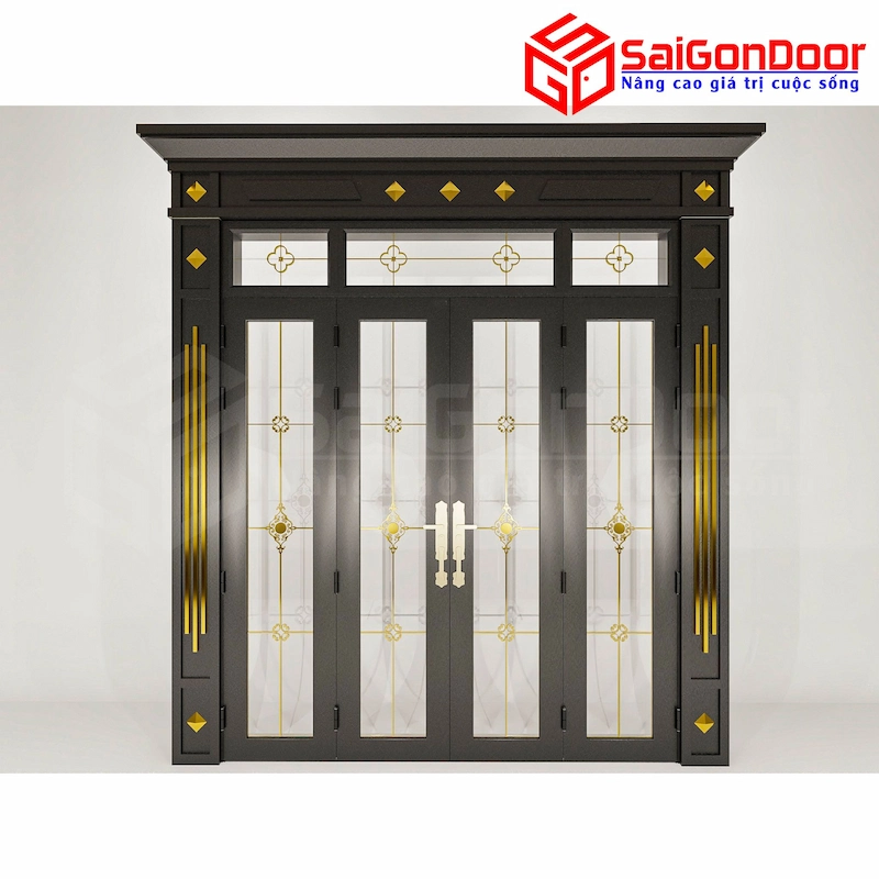 cửa nhôm xingfa màu vân gỗ