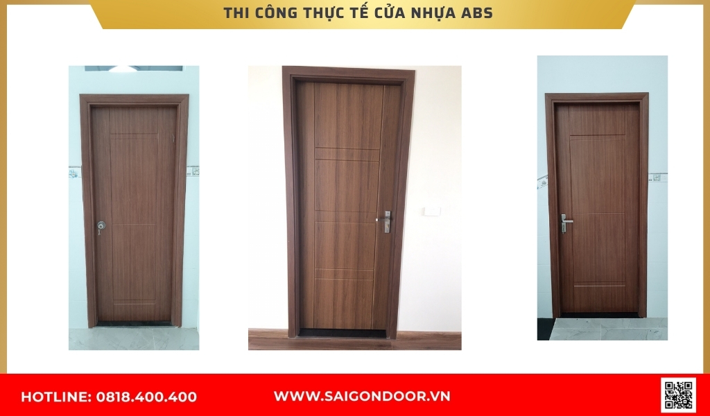 Hình ảnh thi công thực tế cửa nhựa Hàn Quốc Tiền Giang