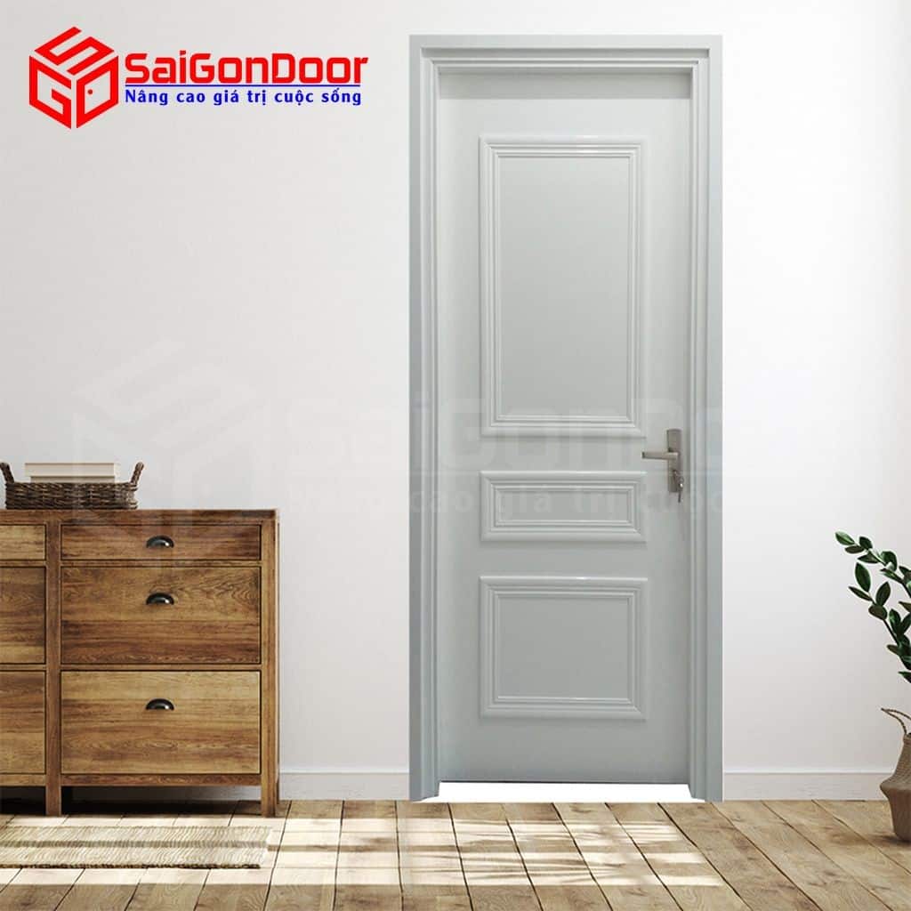 Cửa nhựa giả gỗ composite 3PN 2