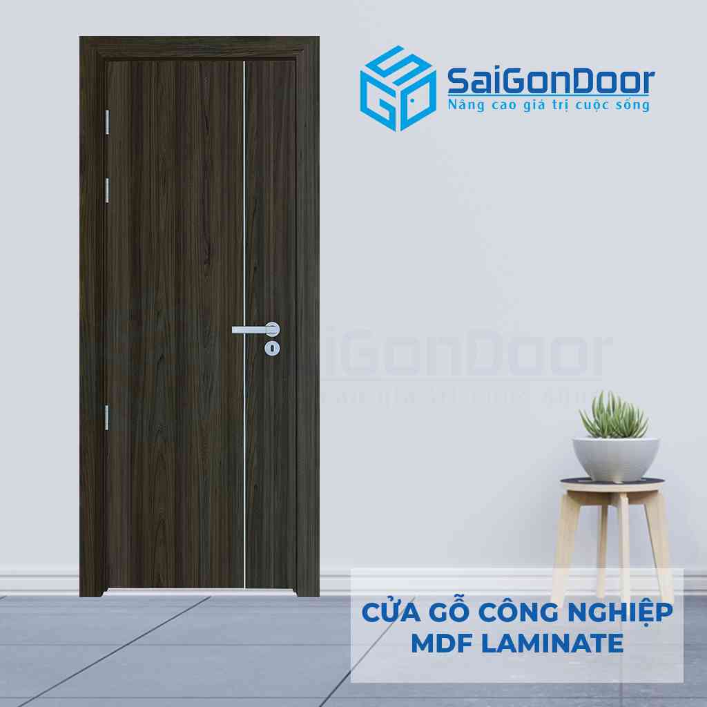 Mẫu 19: Cửa gỗ công nghiệp Laminate P1R11