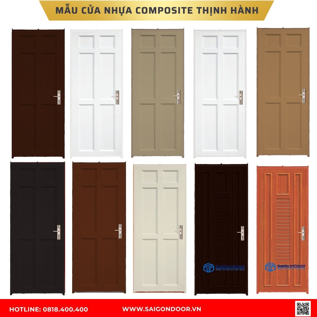 Mẫu cửa nhựa composite Long An