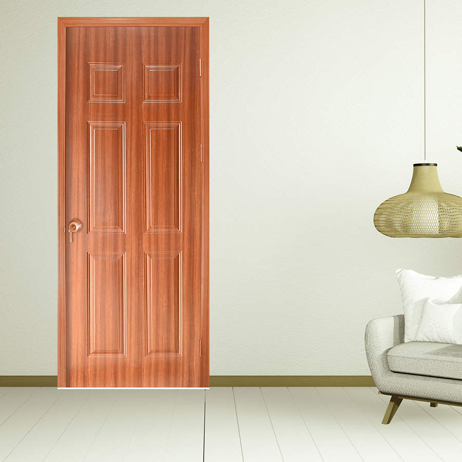 CỬA GỖ NHÀ TẮM SGD Cua go HDF Veneer 6A-sapele