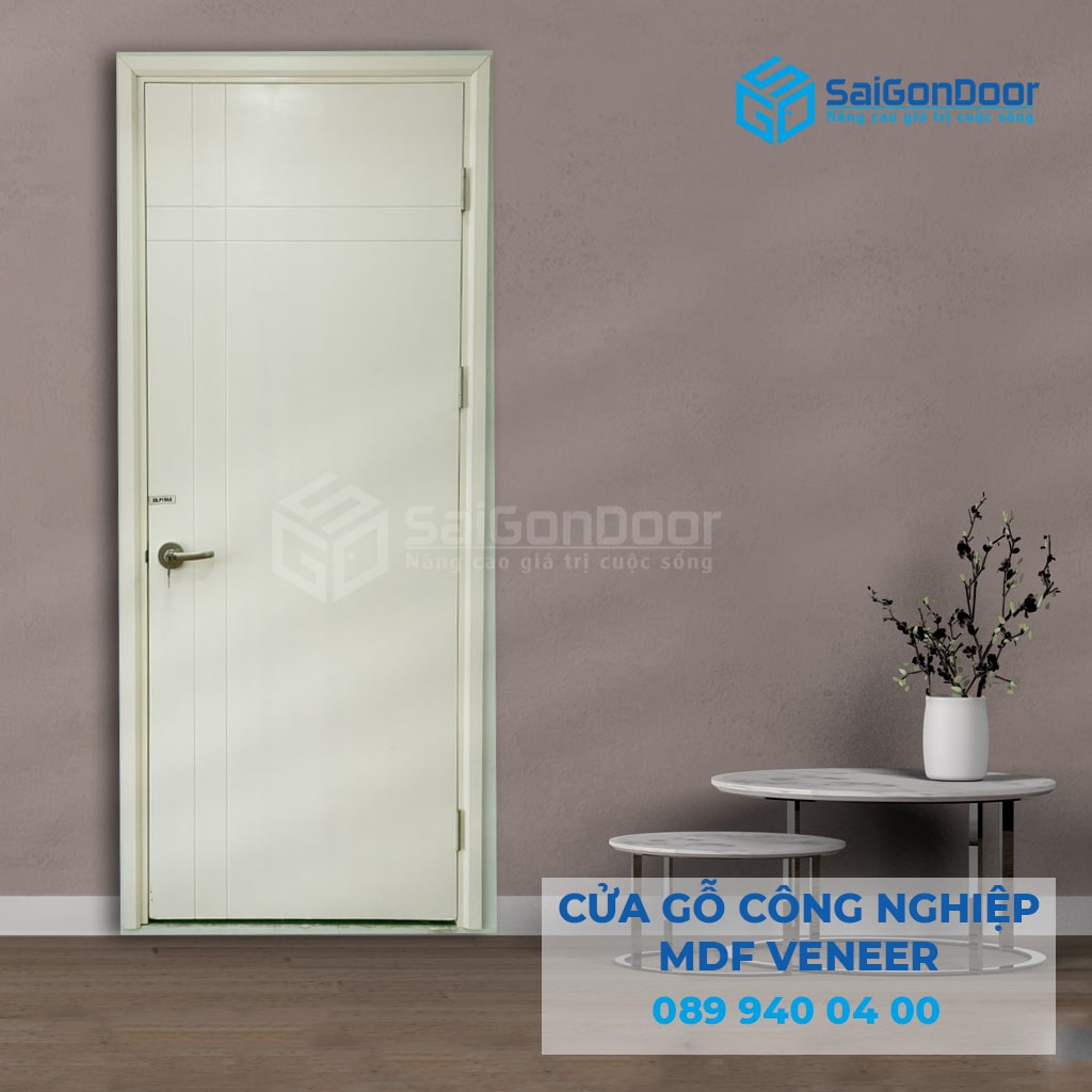 Mẫu cửa gỗ HDF Veneer 