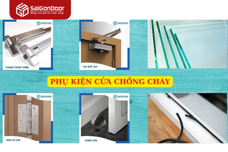 Phụ kiện đi kèm quan trọng của cửa thép chống cháy 