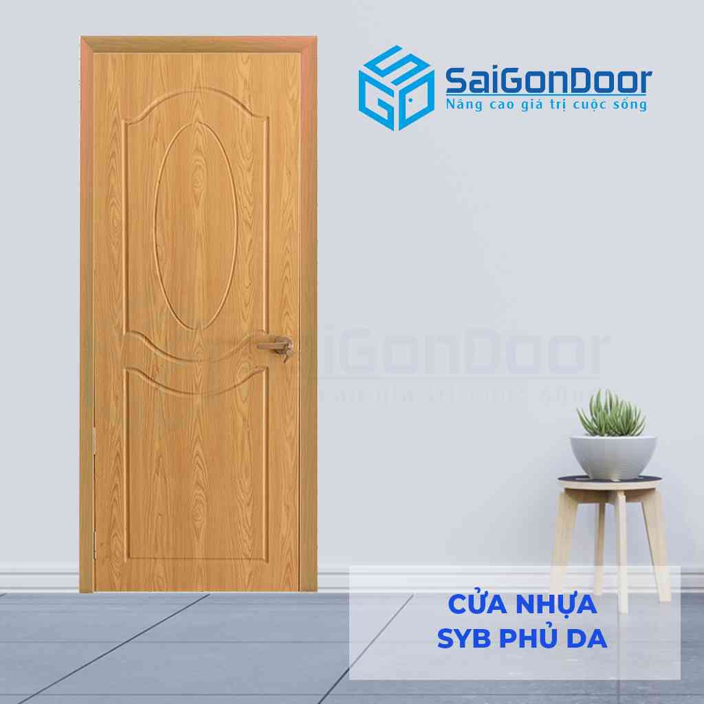 Mẫu 4: Mẫu cửa nhựa composite sơn gỗ 1 