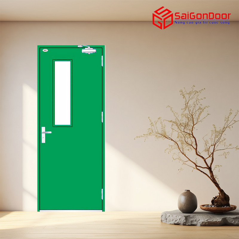 Cửa thép chống cháy TCC. P1G1-1-C6