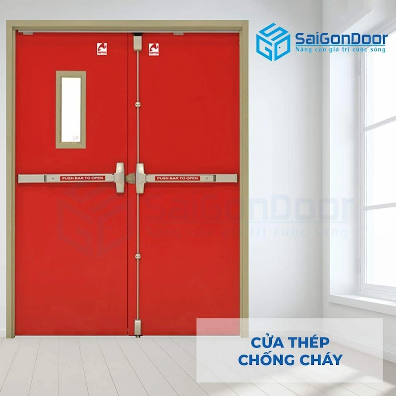 Cửa thép chống cháy Sài Gòn Door đáp ứng tiêu chuẩn an toàn và chất lượng