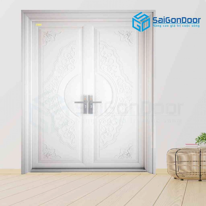 Cửa thép vân gỗ chống cháy