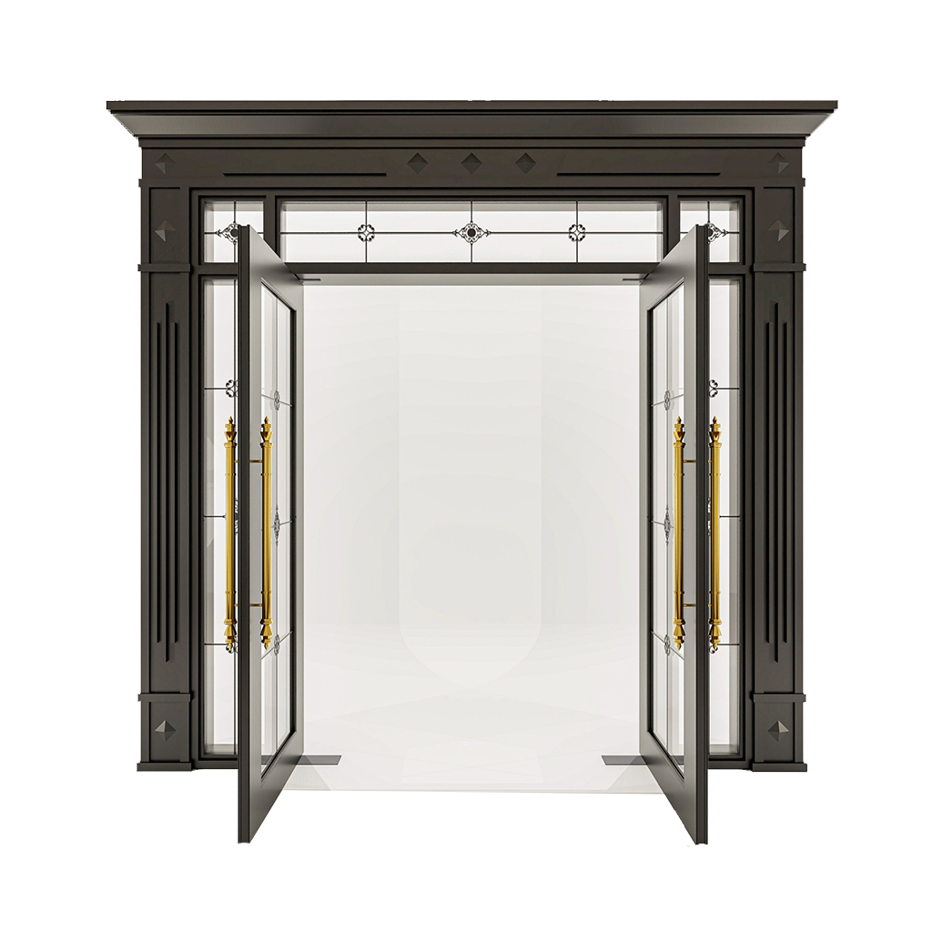 Cửa Nhôm Vân Gỗ 75