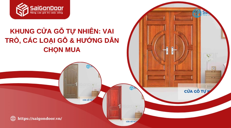 Khung Cửa Gỗ Tự Nhiên: Vai Trò, Các Loại Gỗ & Hướng Dẫn Chọn Mua