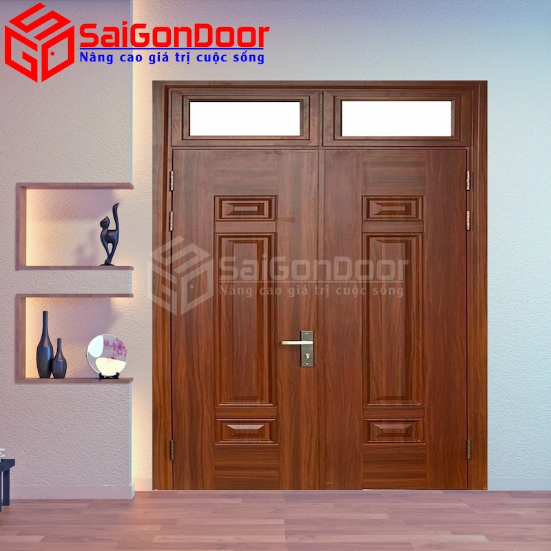Cửa Thép Vân Gỗ SGD-KM.TVG-4C-12